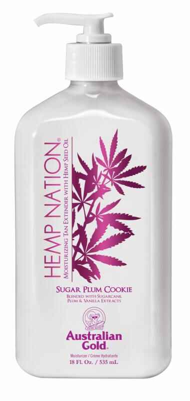Australian gold HEMP NATION SUGAR PLUM COOKIE BODY LOTION.