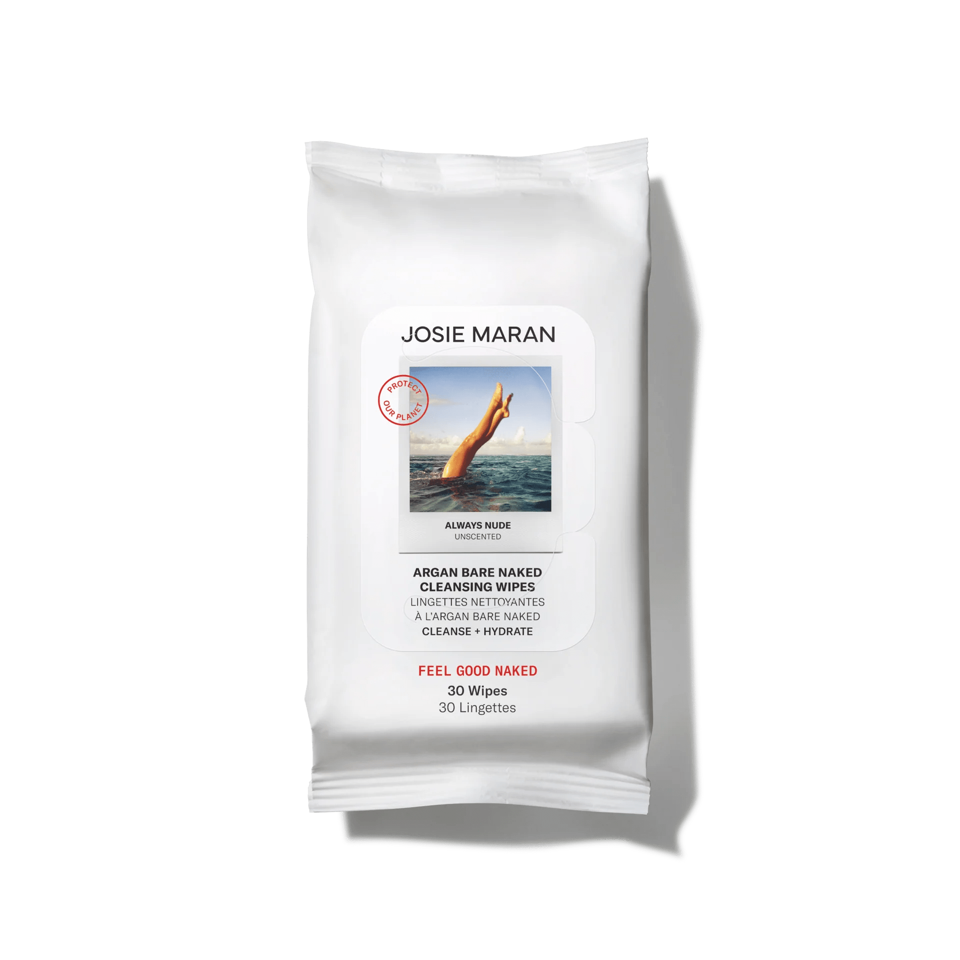 josie maran Argan Bare Naked Cleansing Wipes.