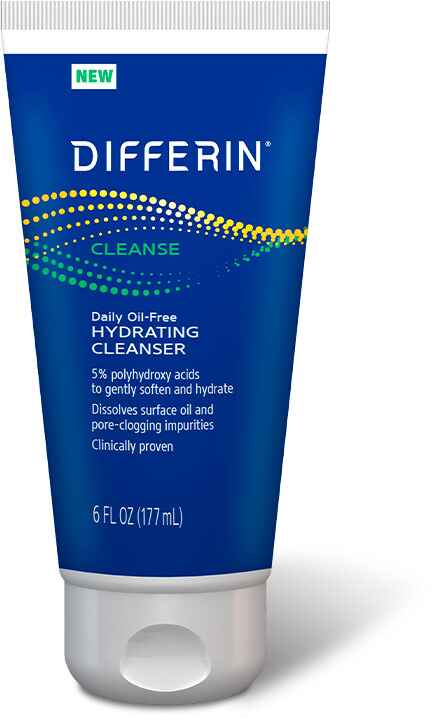 Differin Daily Oil Free Hydrating Cleanser.