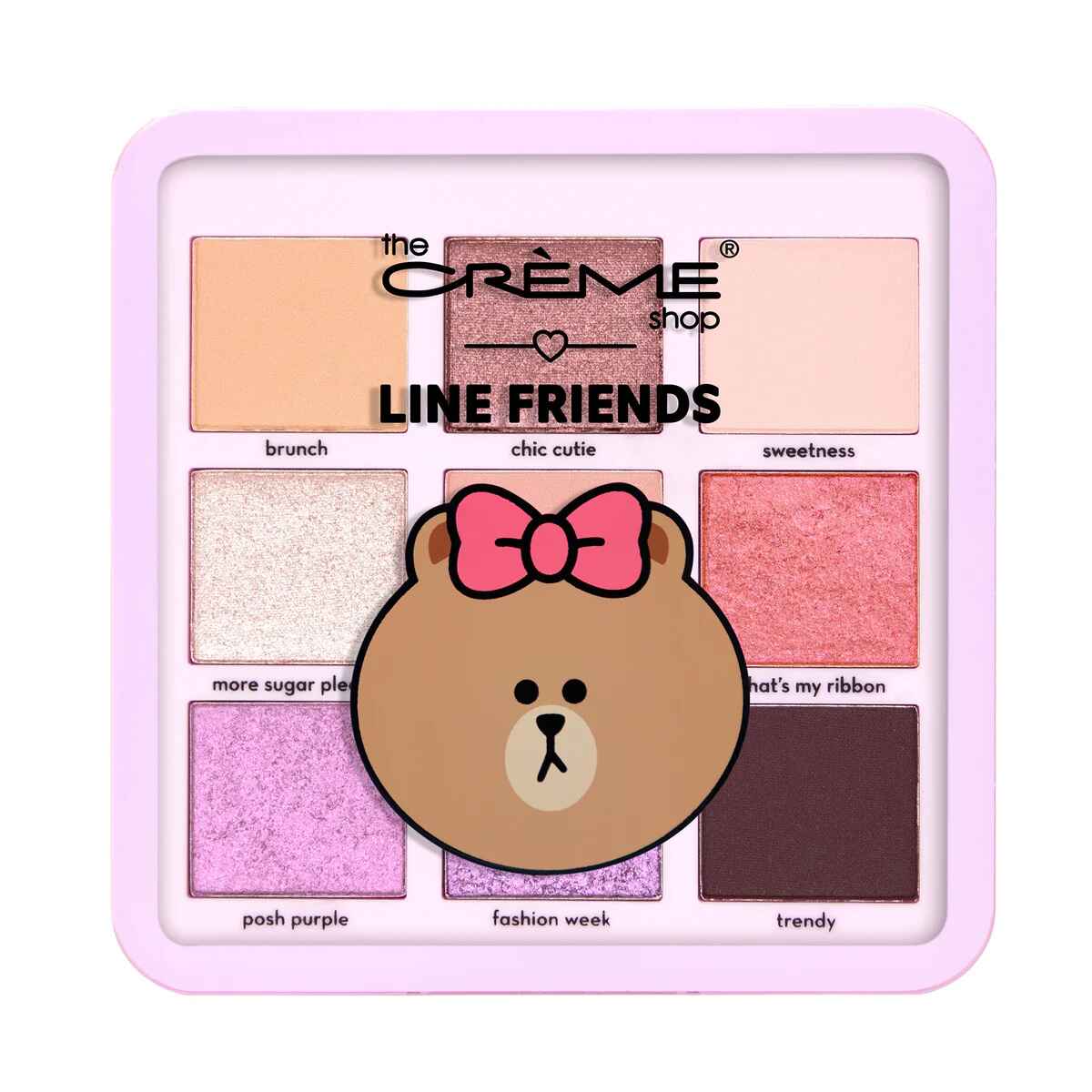The Creme Shop CHOCOS SWEET and LOVELY EYESHADOW PALETTE 9 ROSY MULTI-FINISH SHADES.