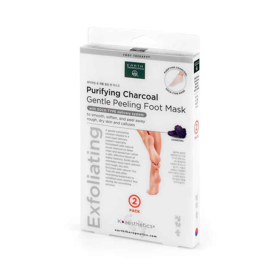 Purifying Charcoal Gentle Peeling Foot Mask 2 Pairs.