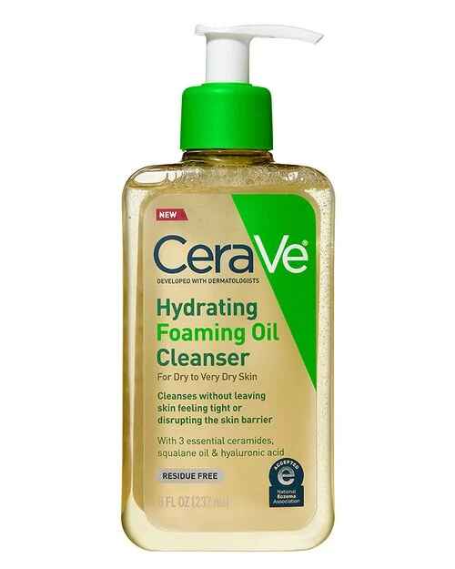 CeraVe Hydrating Foaming Oil Cleanser.