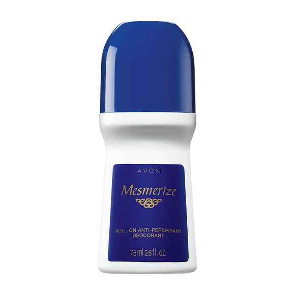 Avon Mesmerize Roll-On Antiperspirant Deodorant.