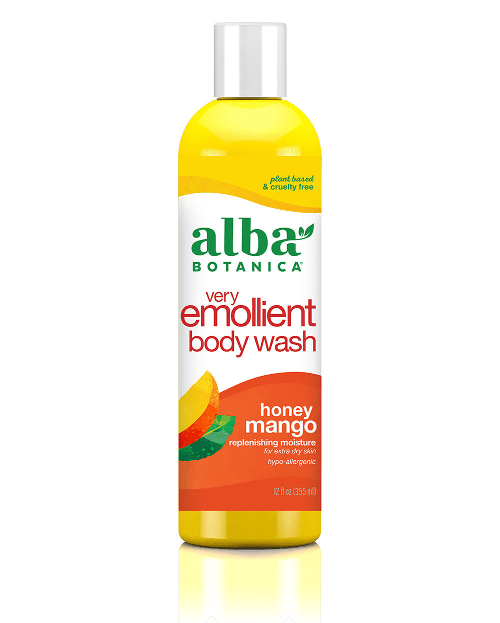 Alba Botanical very emollient body wash honey mango.