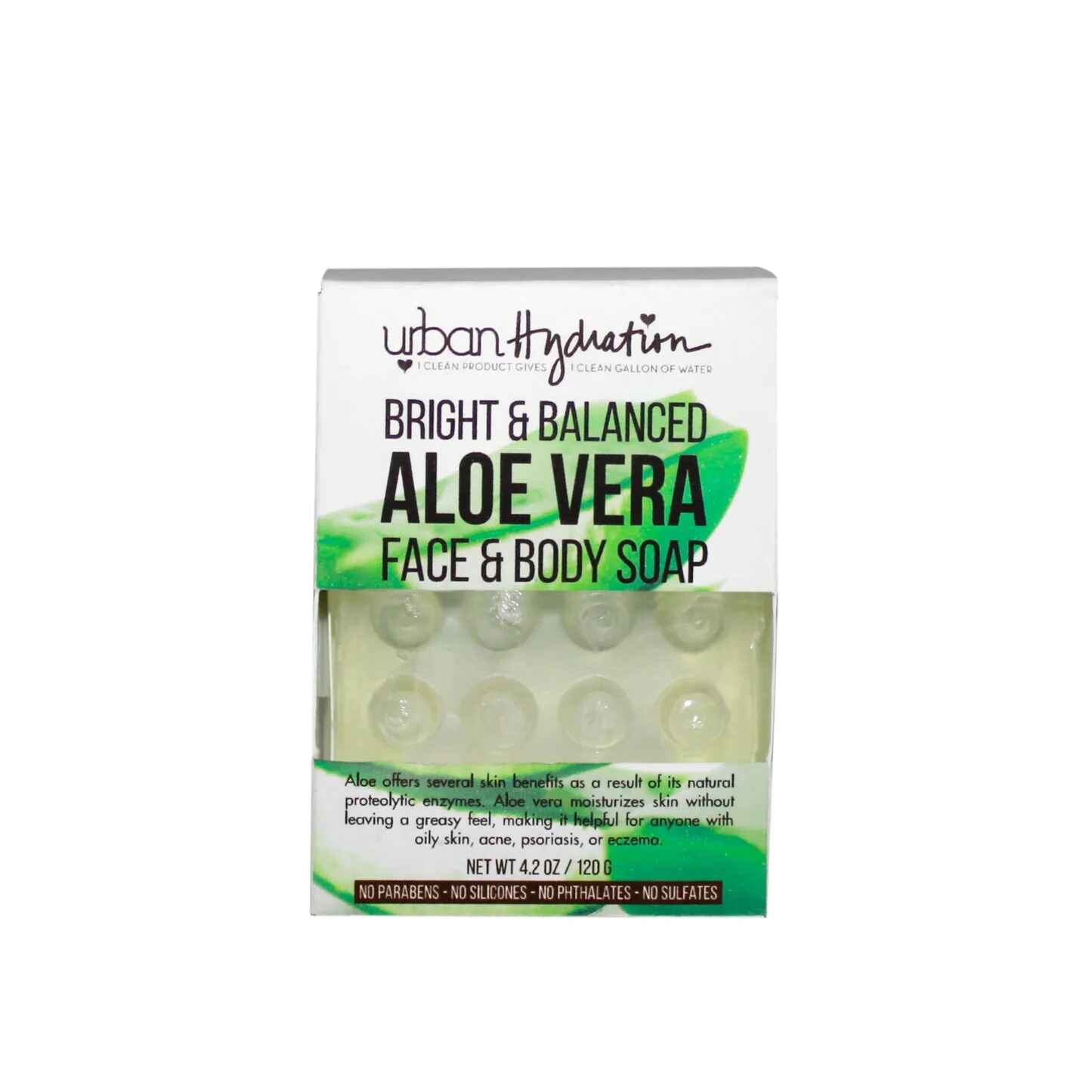 Urban Hydration Aloe Vera Leaf Face & Body Bar Soap.