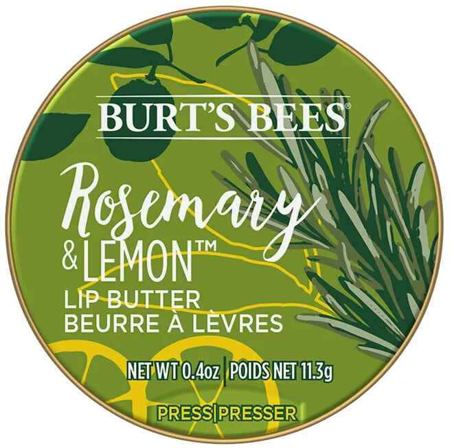 Burt's Bees Rosemary and Lemon Lip Butter.