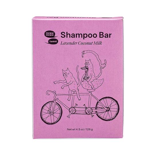 Meow Meow Tweet Shampoo Bar Lavender Coconut Milk.