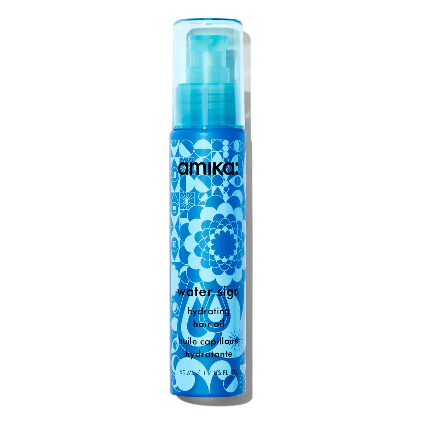 Amika water sign hydrating hair oil for dry hair.