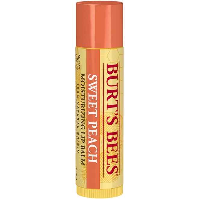 Burt's Bees Sweet Peach Lip Balm.