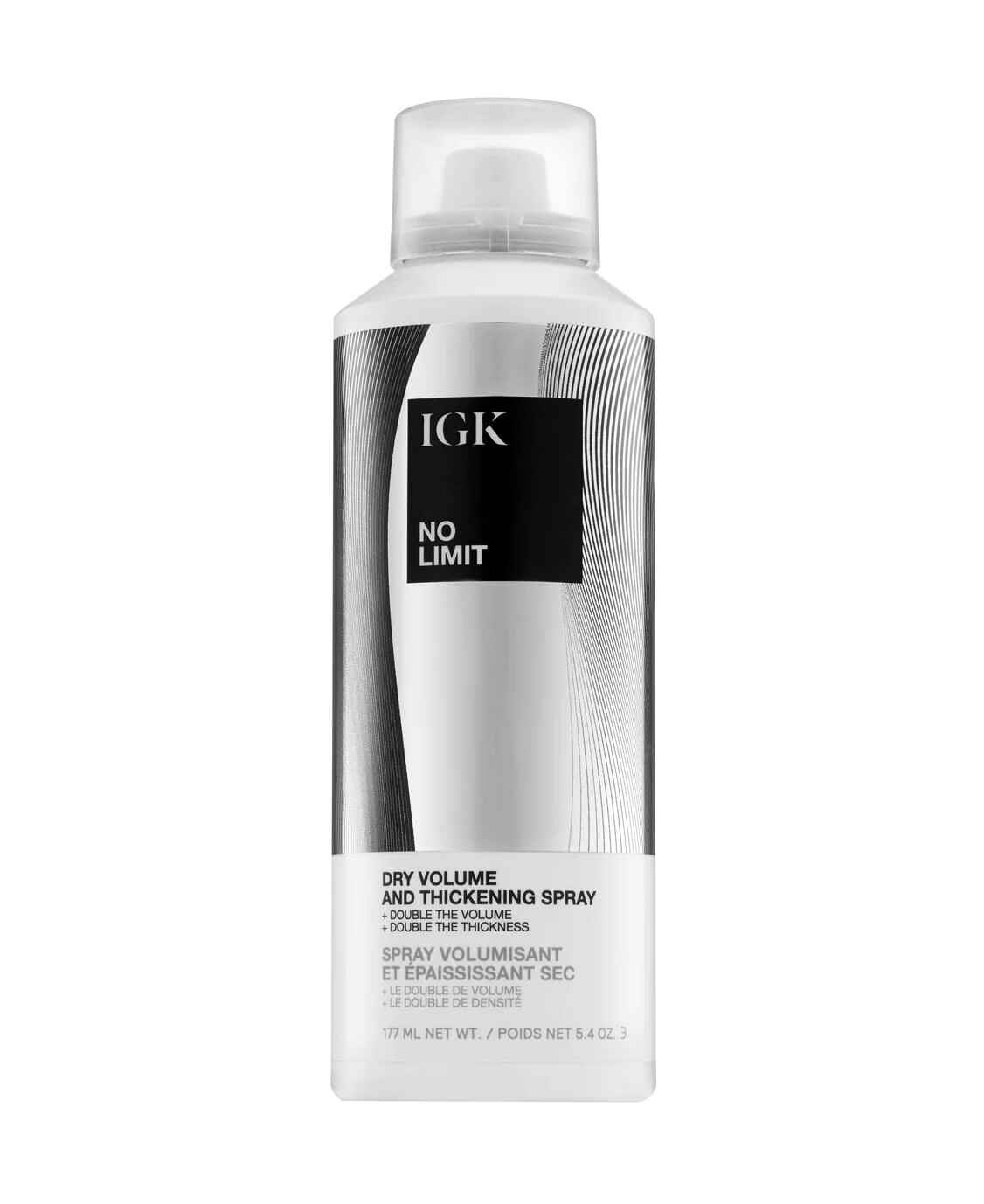 IGK Hair NO LIMIT VOLUMIZING SPRAY.
