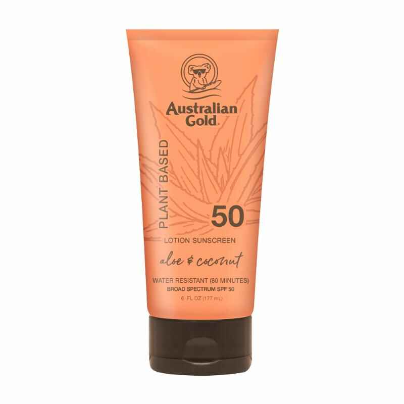 Australian gold PLANT BASED SPF 50 LOTION.