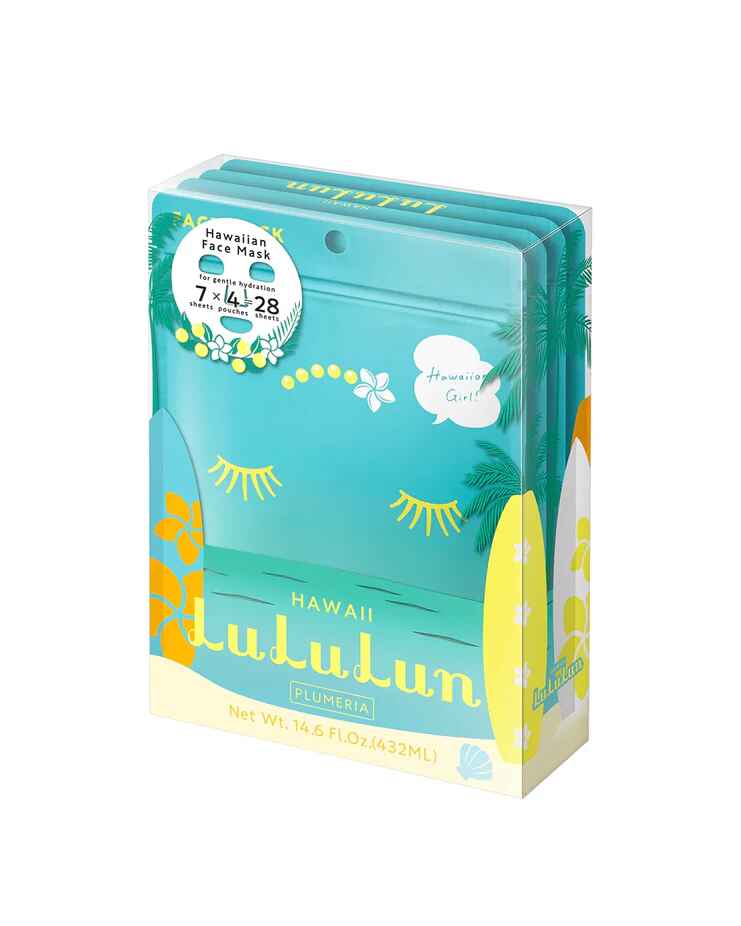 Lululun Travel Lululun Sheet Mask Hawaii Plumeria.