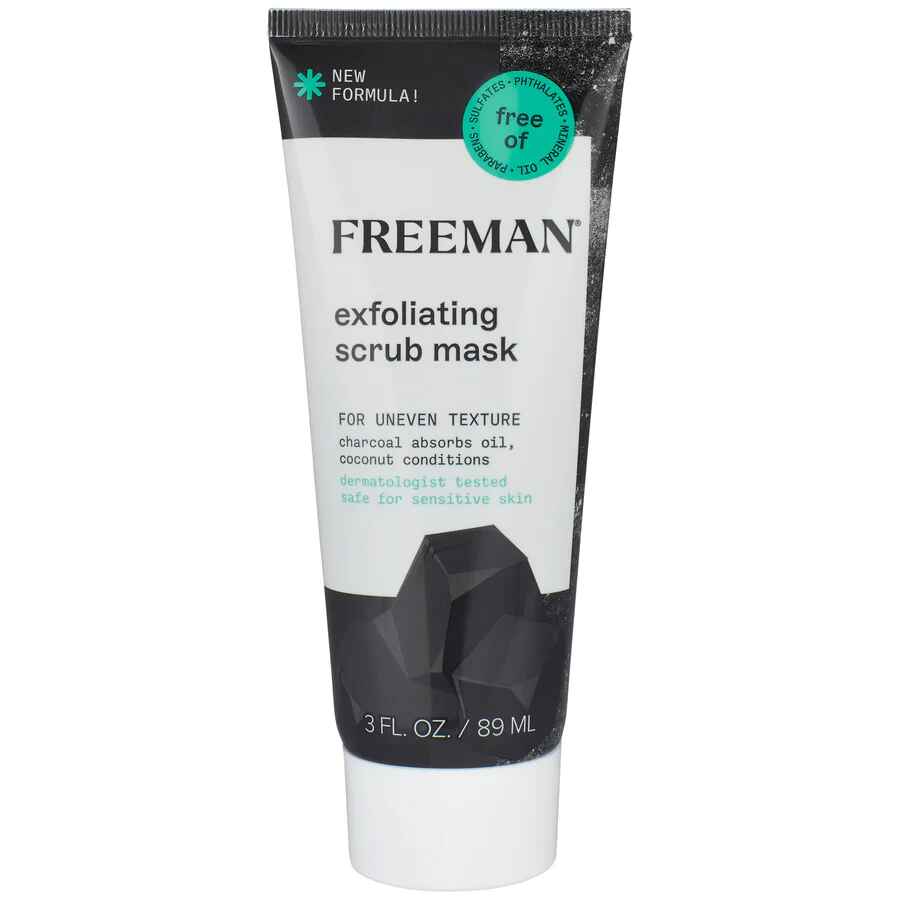 Freeman Charcoal Coconut Scrub Facial Mask.
