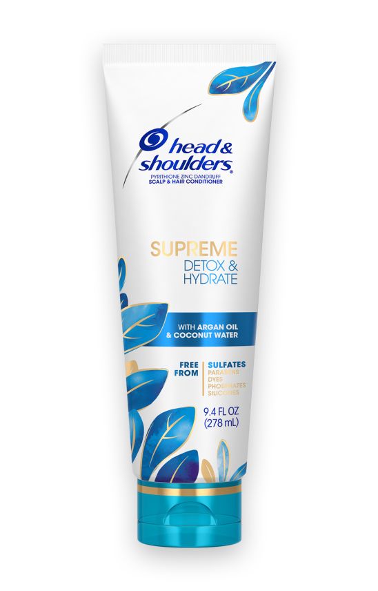 Head and shoulders SUPREME DETOX and HYDRATE HAIR and SCALP CONDITIONER.