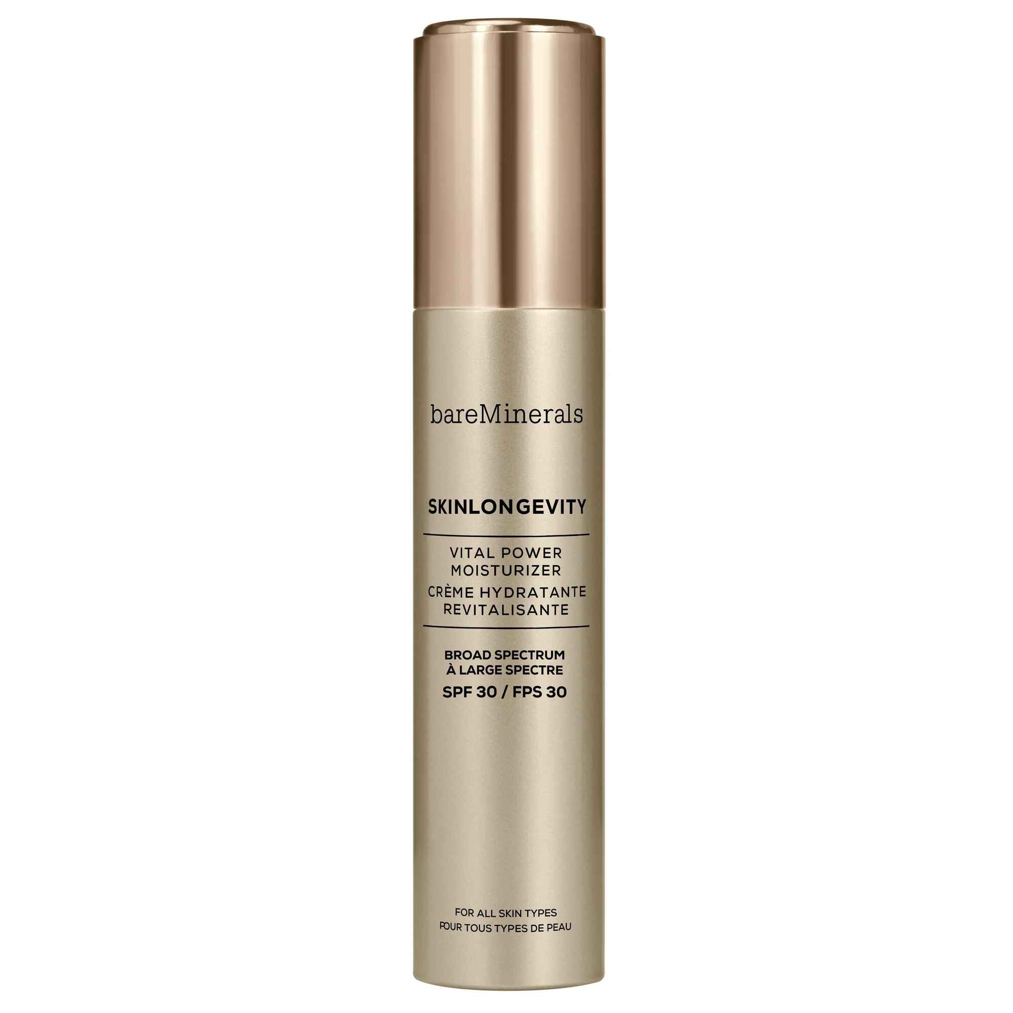 Bare Minerals SKINLONGEVITY VITAL POWER MOISTURIZER BROAD SPECTRUM SPF 30.