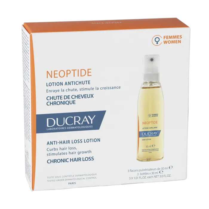 Ducray NEOPTIDE Anti hair loss lotion for women.