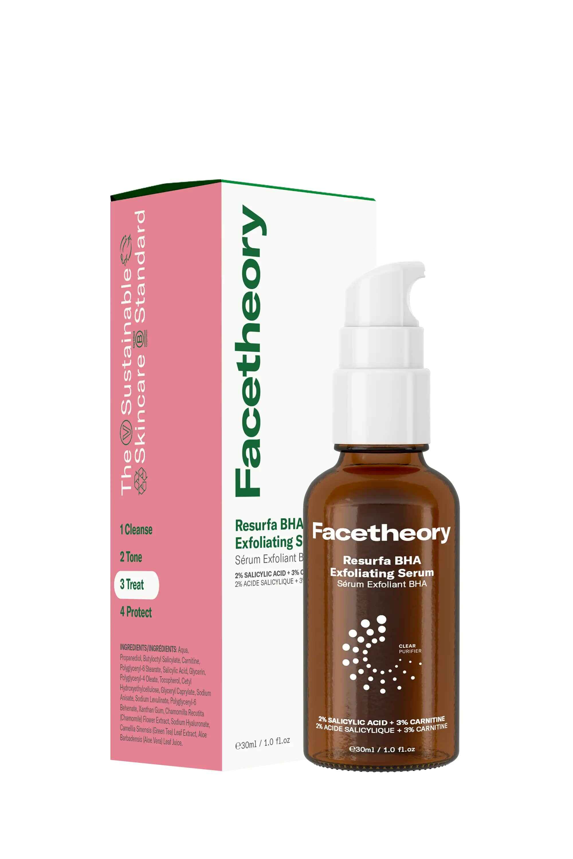 Facetheory Resurfa BHA Exfoliating Serum.