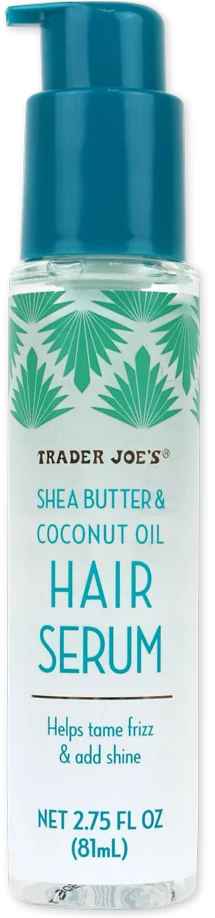 Trader Joes Shea Butter and Coconut Oil Hair Serum.
