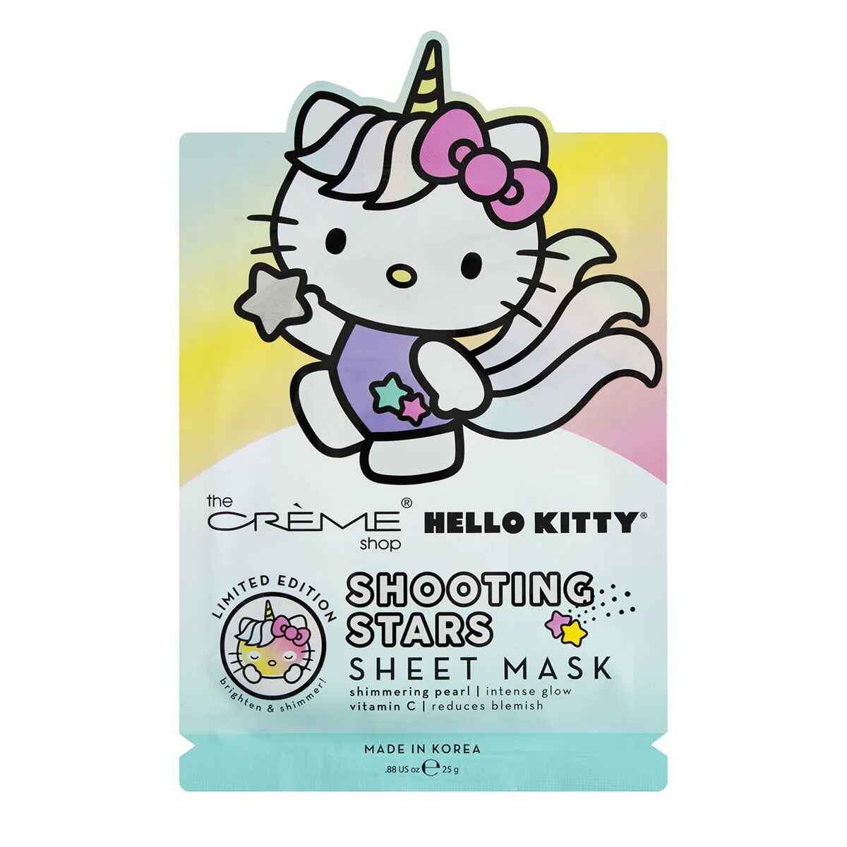 The Creme Shop HELLO KITTY UNICORN SHOOTING STARS SHEET MASK.