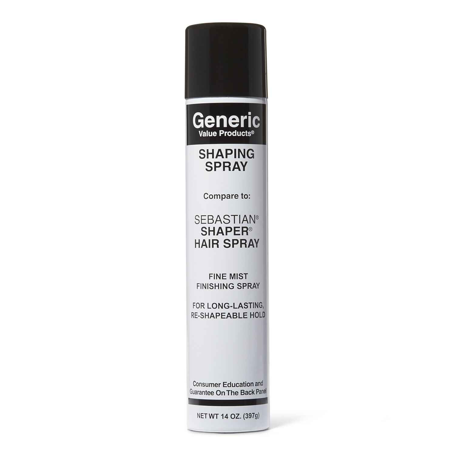 Generic Value Products LVOC Shaper Hair Spray Compare to Sebastian Shaper Hair Spray.