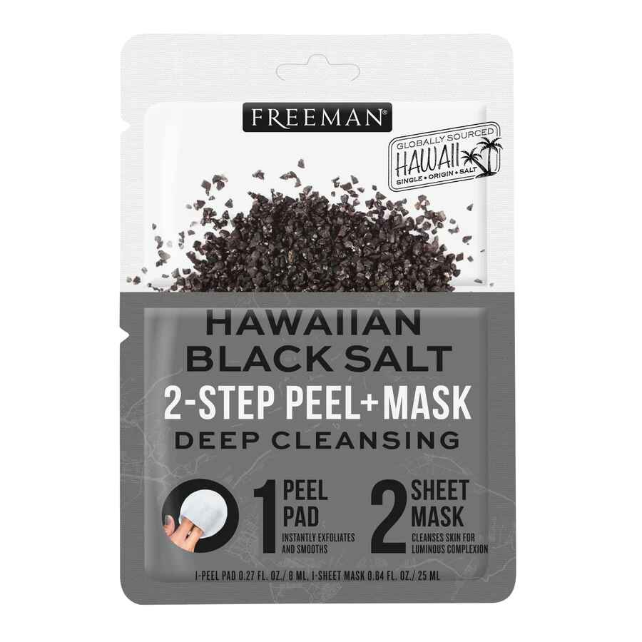 Freeman Hawaiian Black Salt 2 Step Peel Beauty Mask.