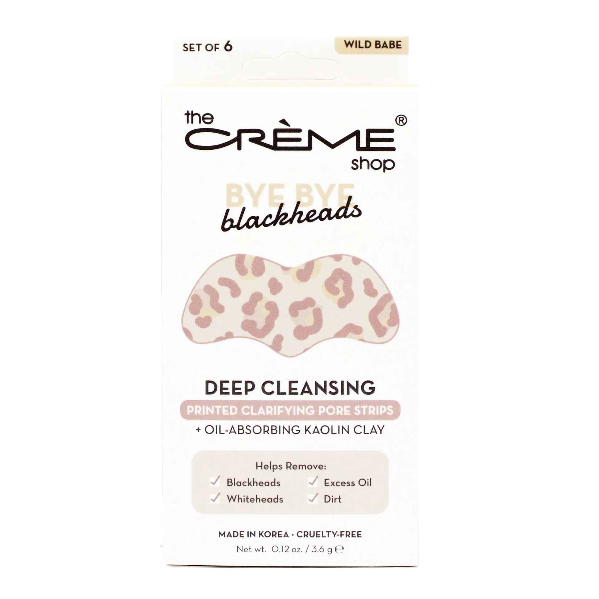 The Creme Shop BYE BYE BLACKHEADS PRINTED NOSE STRIPS WILD BABE.