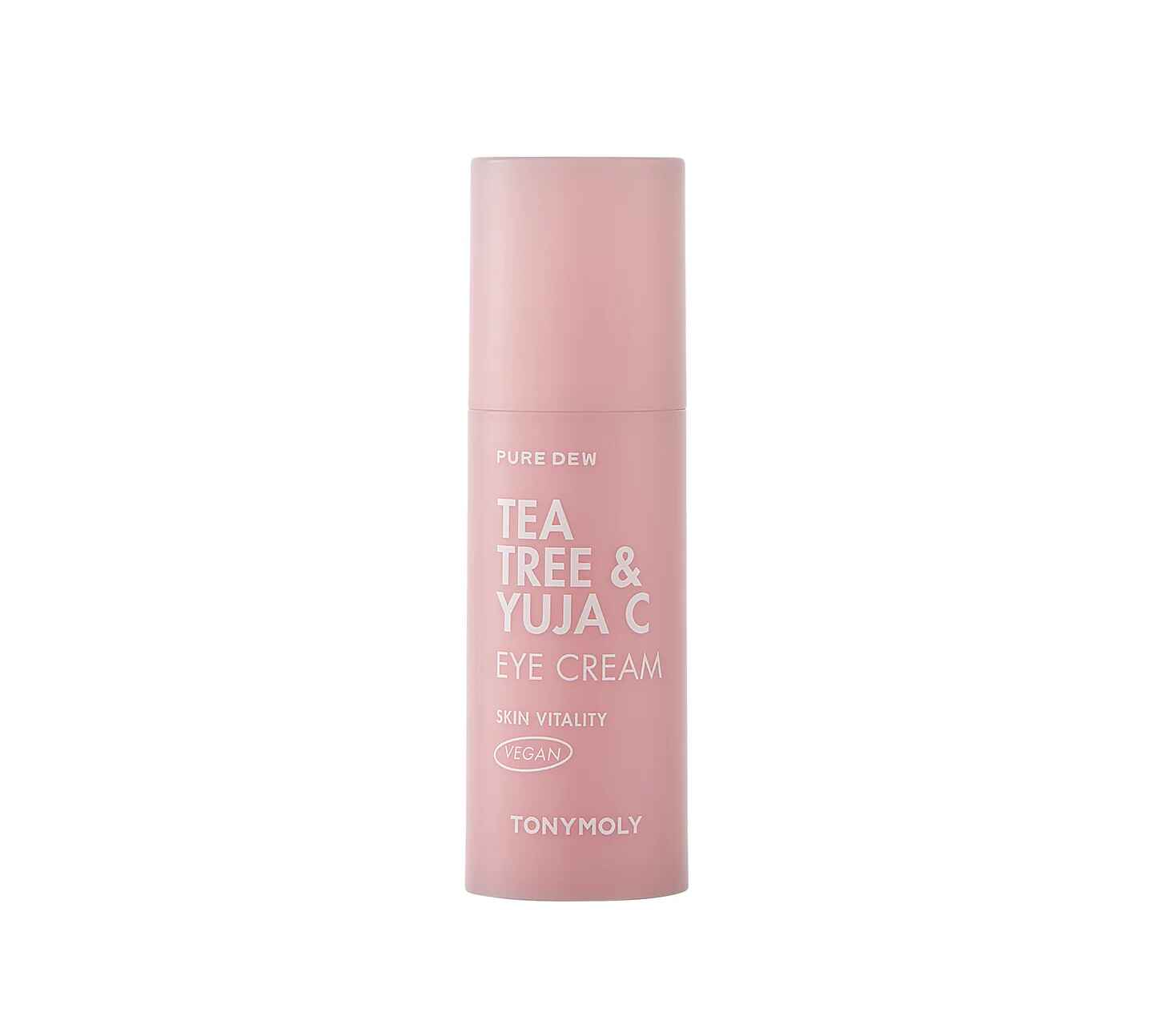 Tonymoly Pure Dew Tea Tree Yuja C Eye Cream.