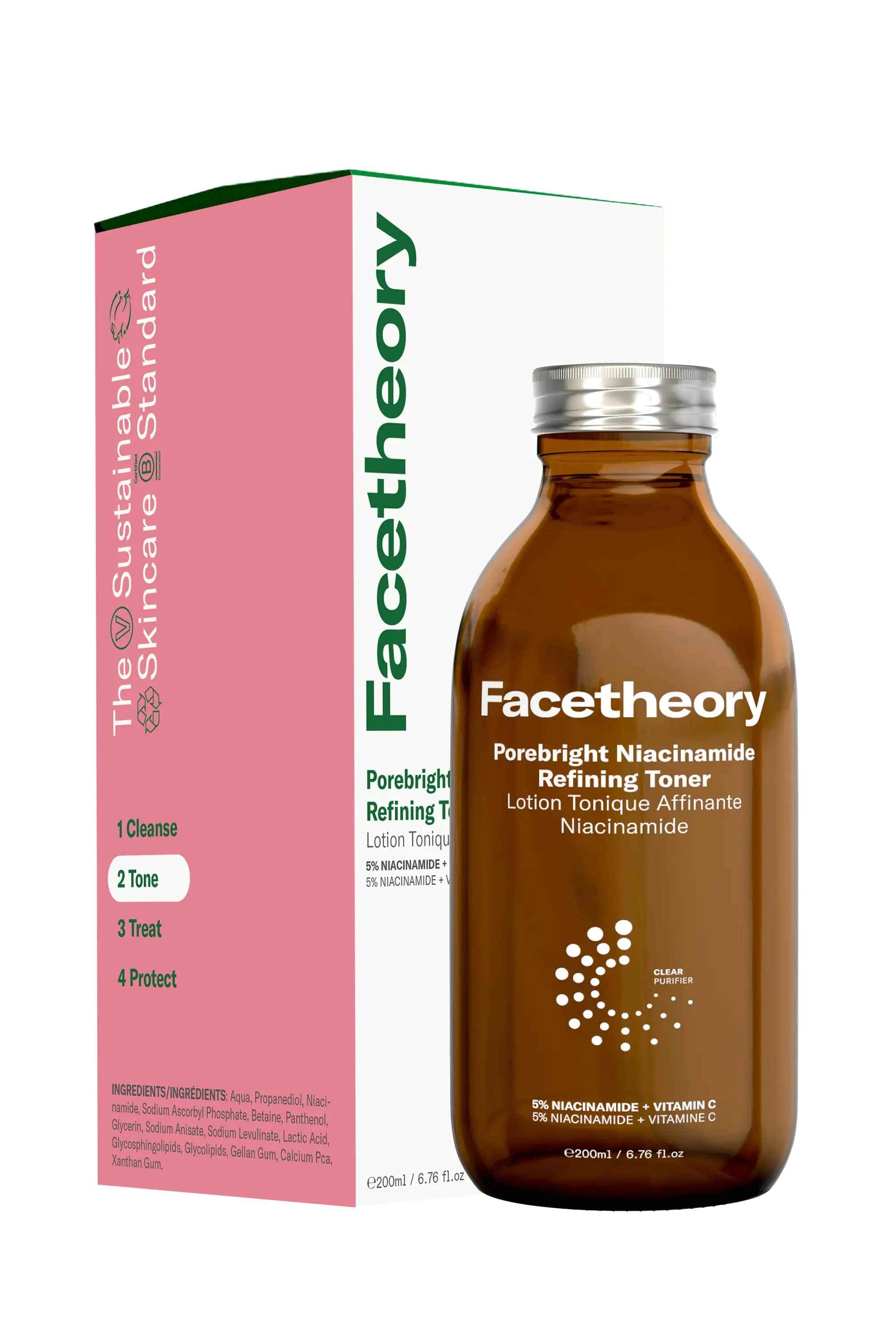 Facetheory Porebright Niacinamide Refining Toner.