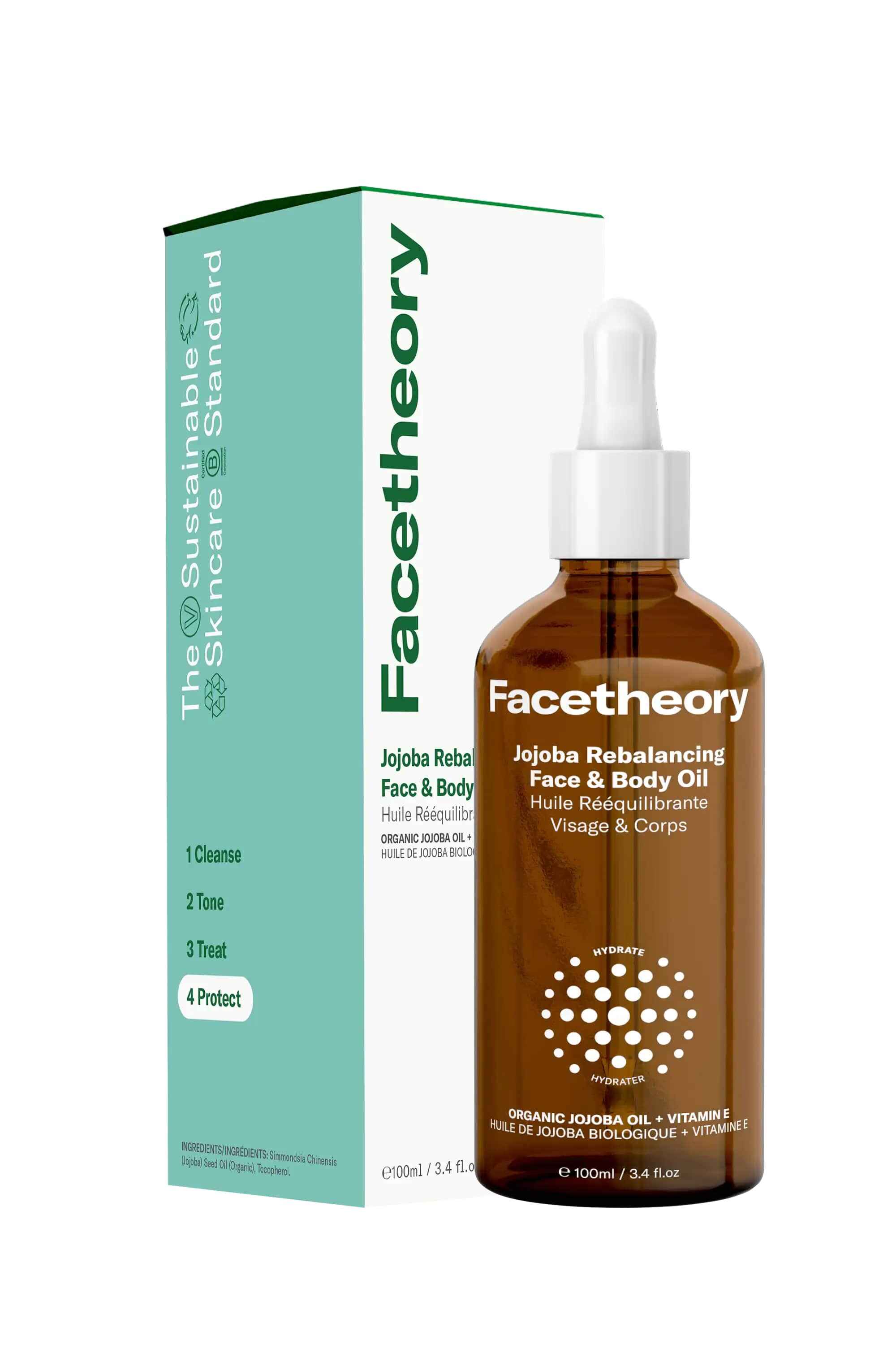 Facetheory Jojoba Rebalancing Face Body Oil.