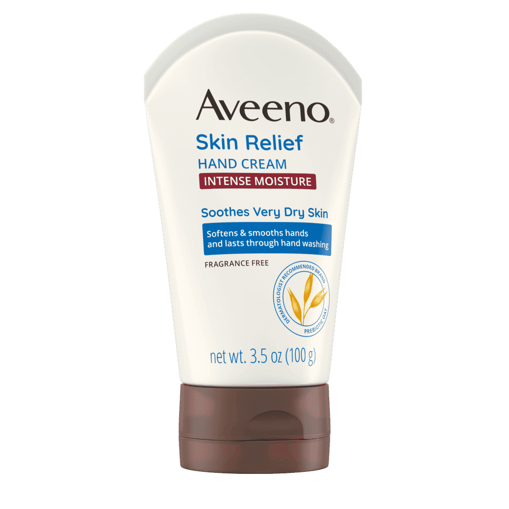 AVEENO SKIN RELIEF INTENSE MOISTURE HAND CREAM WITH PREBIOTIC OAT.