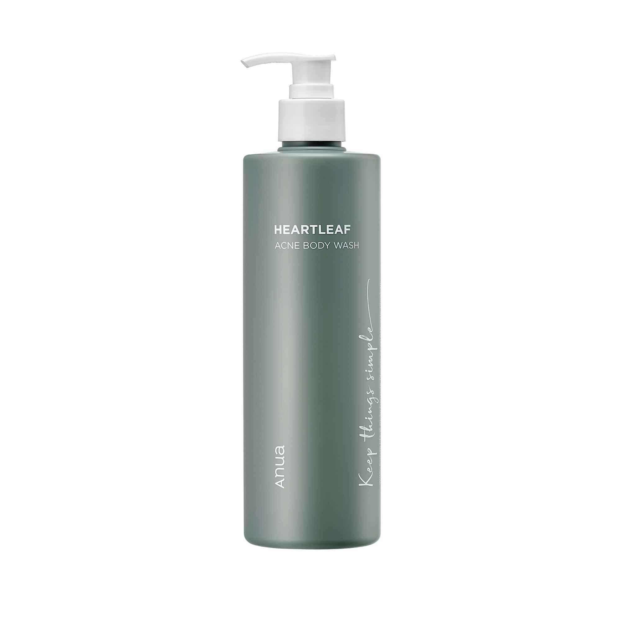 Anua HEARTLEAF ACNE BODY WASH.