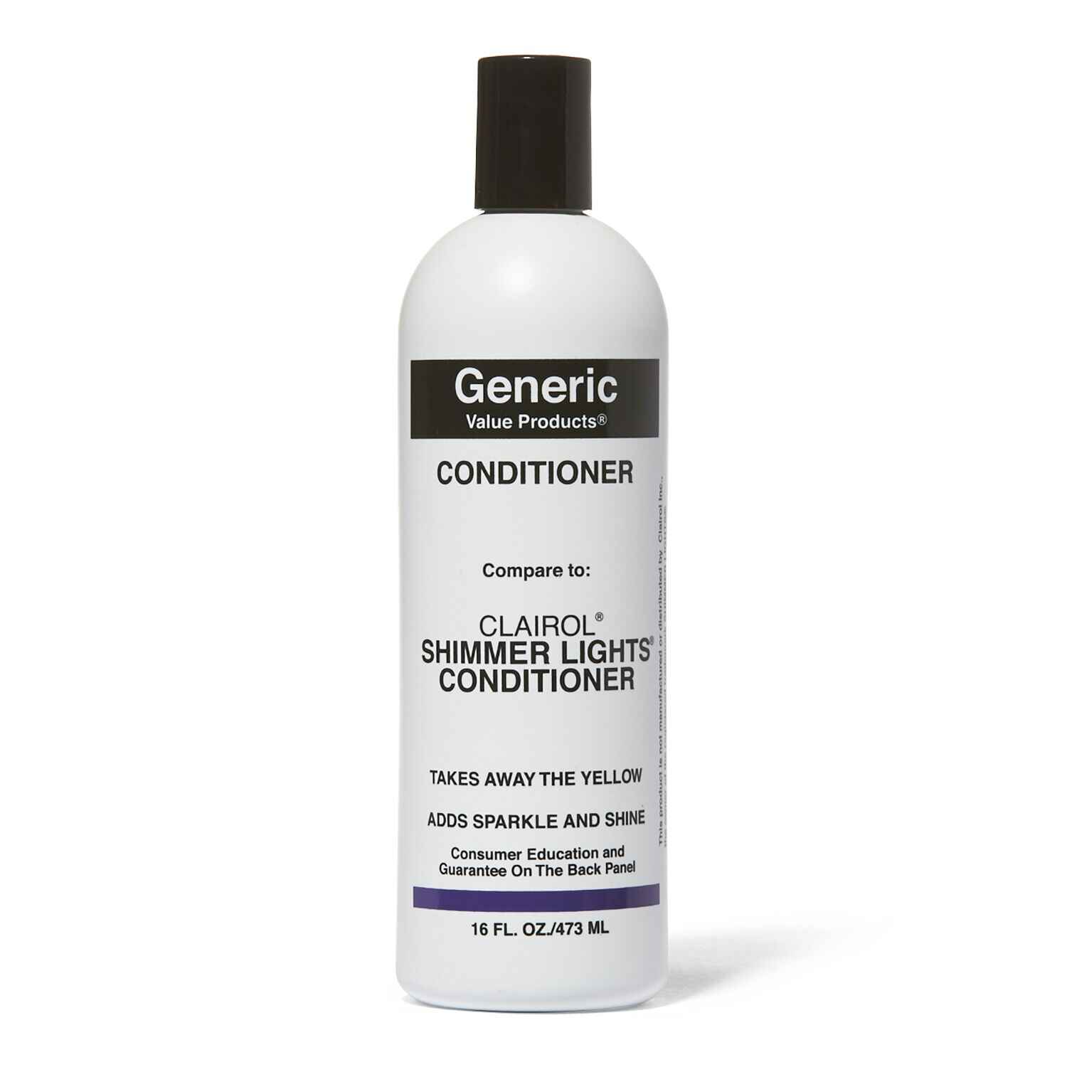 Generic Value Products Purple Conditioner Compare to Clairol Shimmer Lights Conditioner.