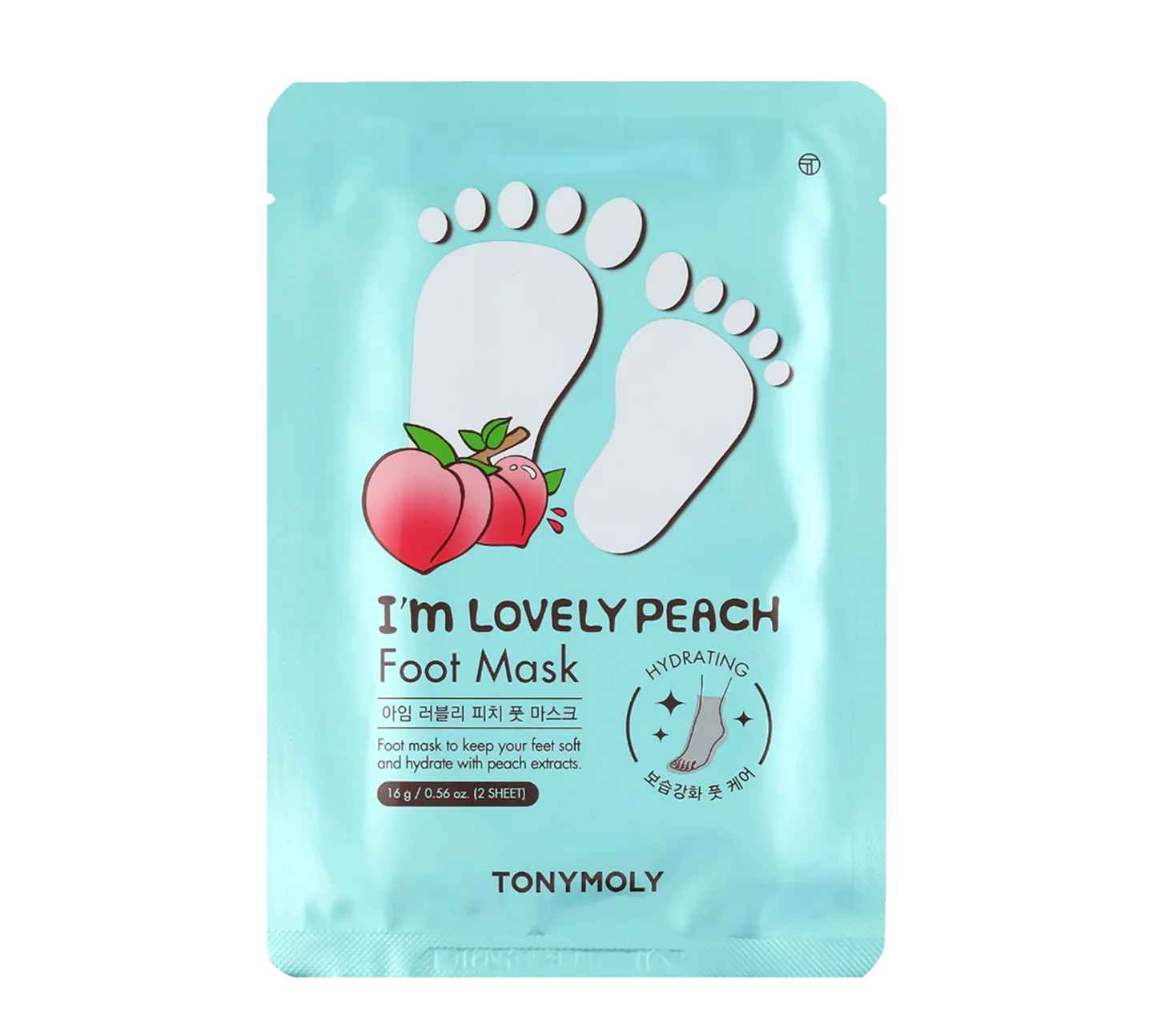 Tonymoly Im Lovely Peach Foot Mask.