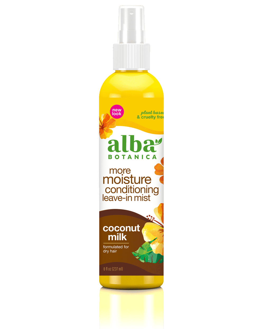Alba Botanical more moisture leave in conditioning mist coconut milk.