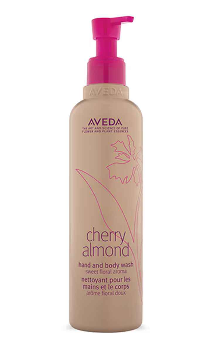 Aveda cherry almond hand and body wash.