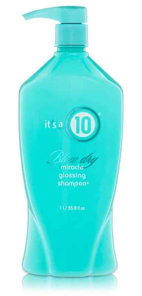 ITS A 10 MIRACLE BLOW DRY GLOSSING SHAMPOO.