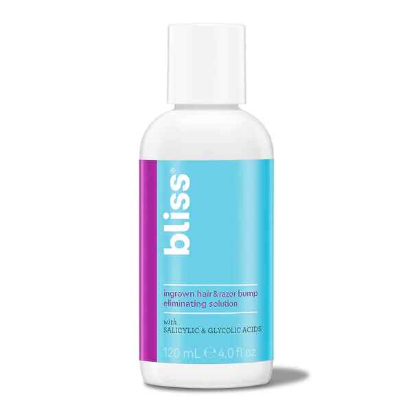 Bliss Ingrown Hair and Razor Bump Eliminating Solution.
