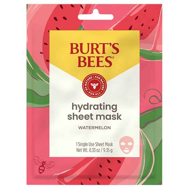Burt's Bees Hydrating Sheet Mask with Watermelon.