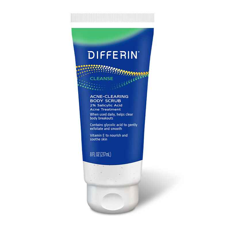 Differin Acne Clearing Body Scrub.