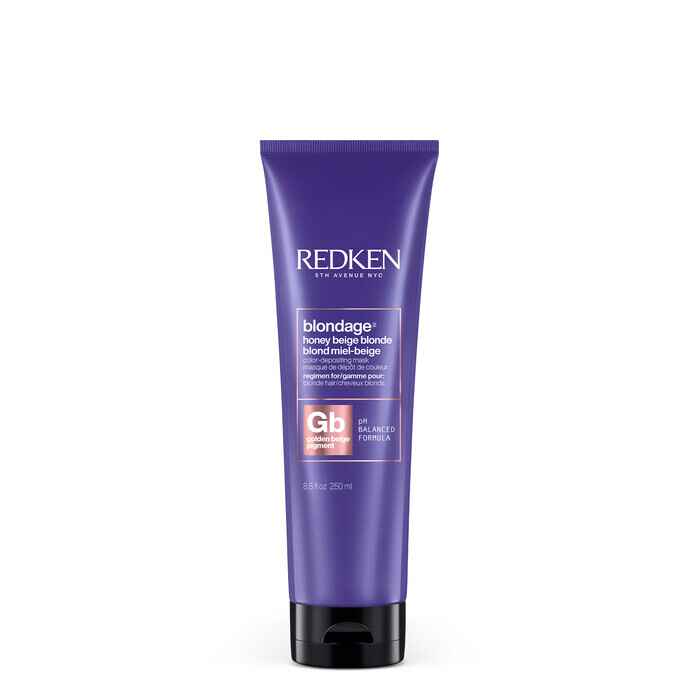 Redken BLONDAGE COLOR DEPOSITING MASK FOR HONEY BEIGE BLONDE HAIR COLOR.