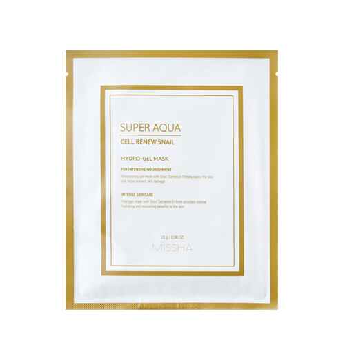 Missha SUPER AQUA CELL RENEW SNAIL HYDRO GEL MASK.