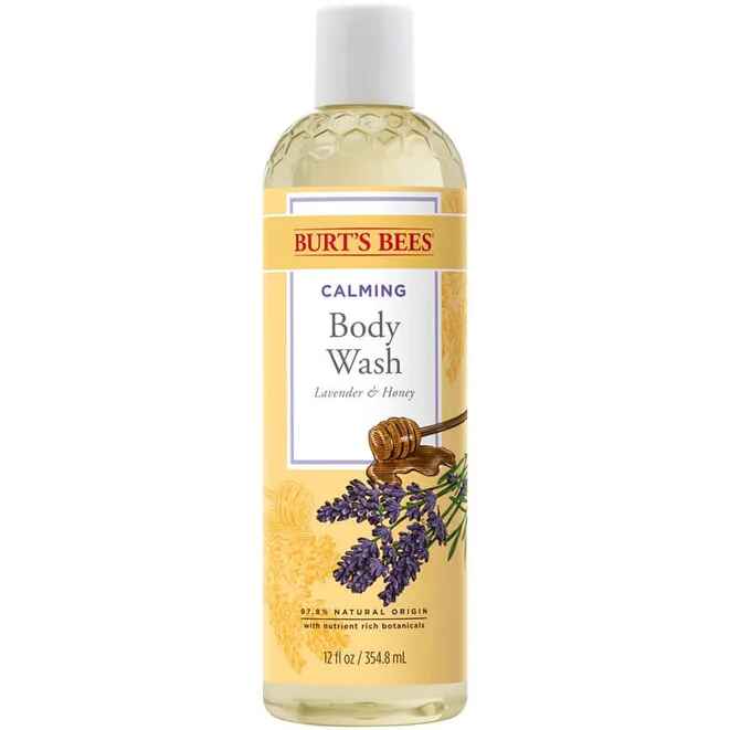 Burt's Bees Lavender and Honey Body Wash.