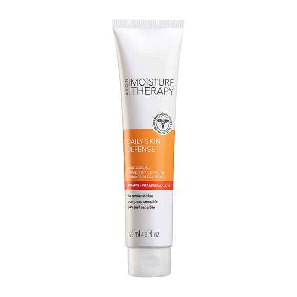Avon Moisture Therapy Daily Skin Defense Hand Cream.