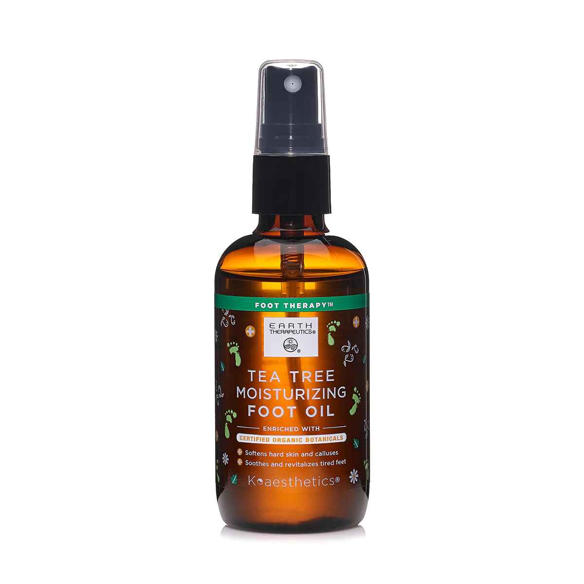 earth  Tea Tree Moisturizing Foot Oil.