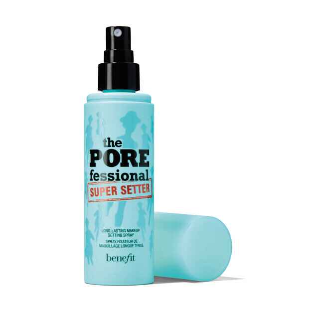 Benefit Cosmetics Long lasting makeup setting spray.