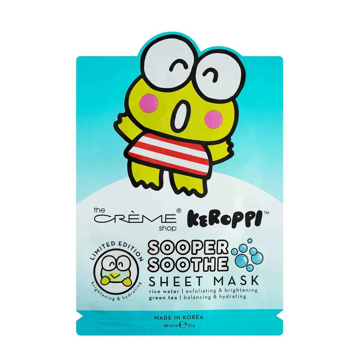 The Creme Shop KEROPPI SOOPER SOOTHE SHEET MASK.