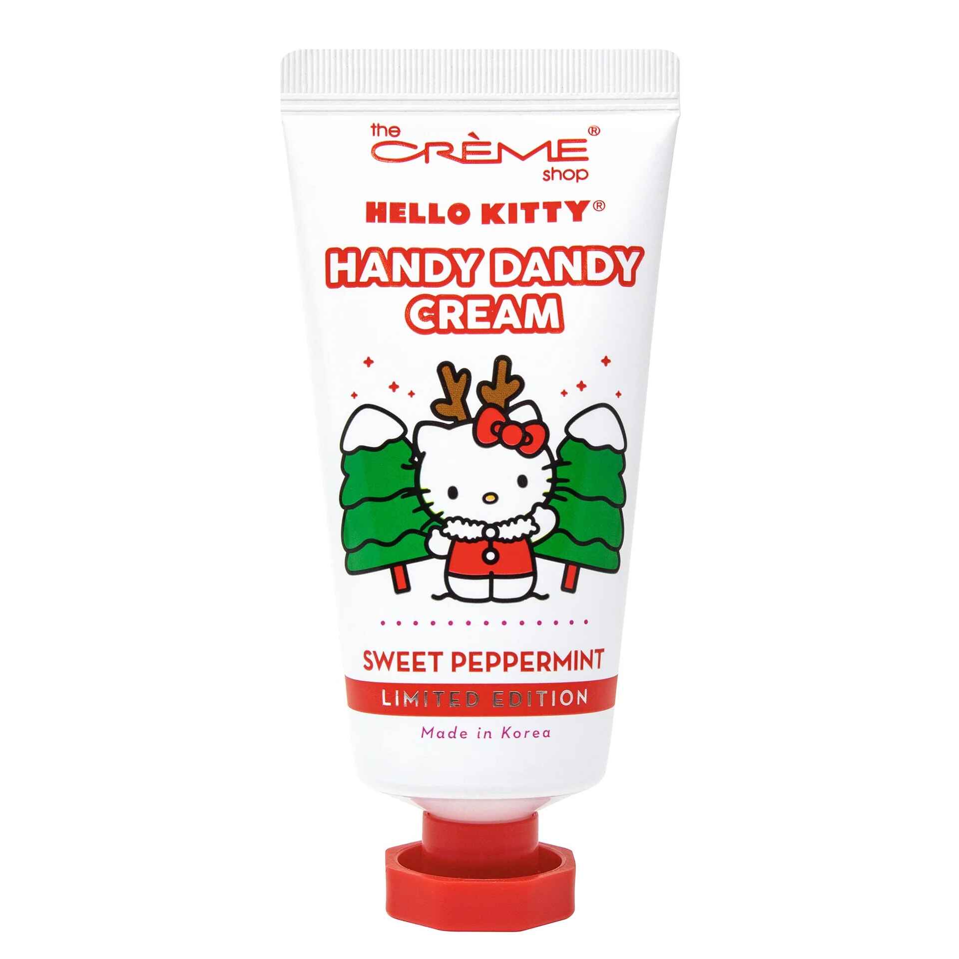 The Creme Shop HELLO KITTY HANDY DANDY CREAM HOLIDAY SWEET PEPPERMINT.