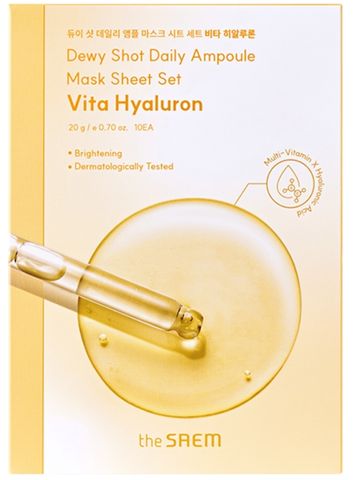 the-saem-dewy-shot-daily-ampoule-mask-sheet-vita-hyaluron.