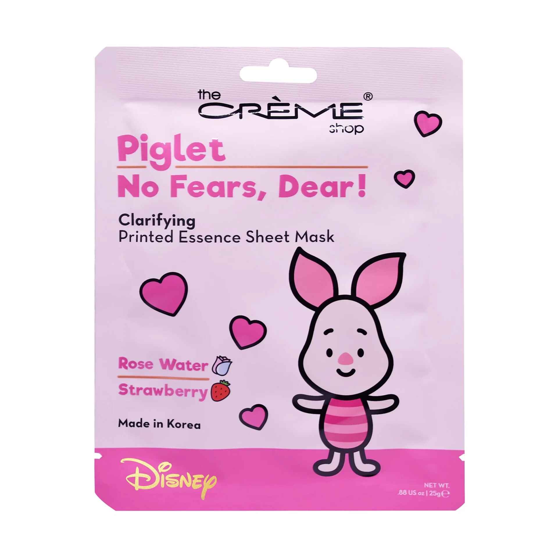 The Creme Shop NO FEARS DEAR PIGLET PRINTED ESSENCE SHEET MASK.