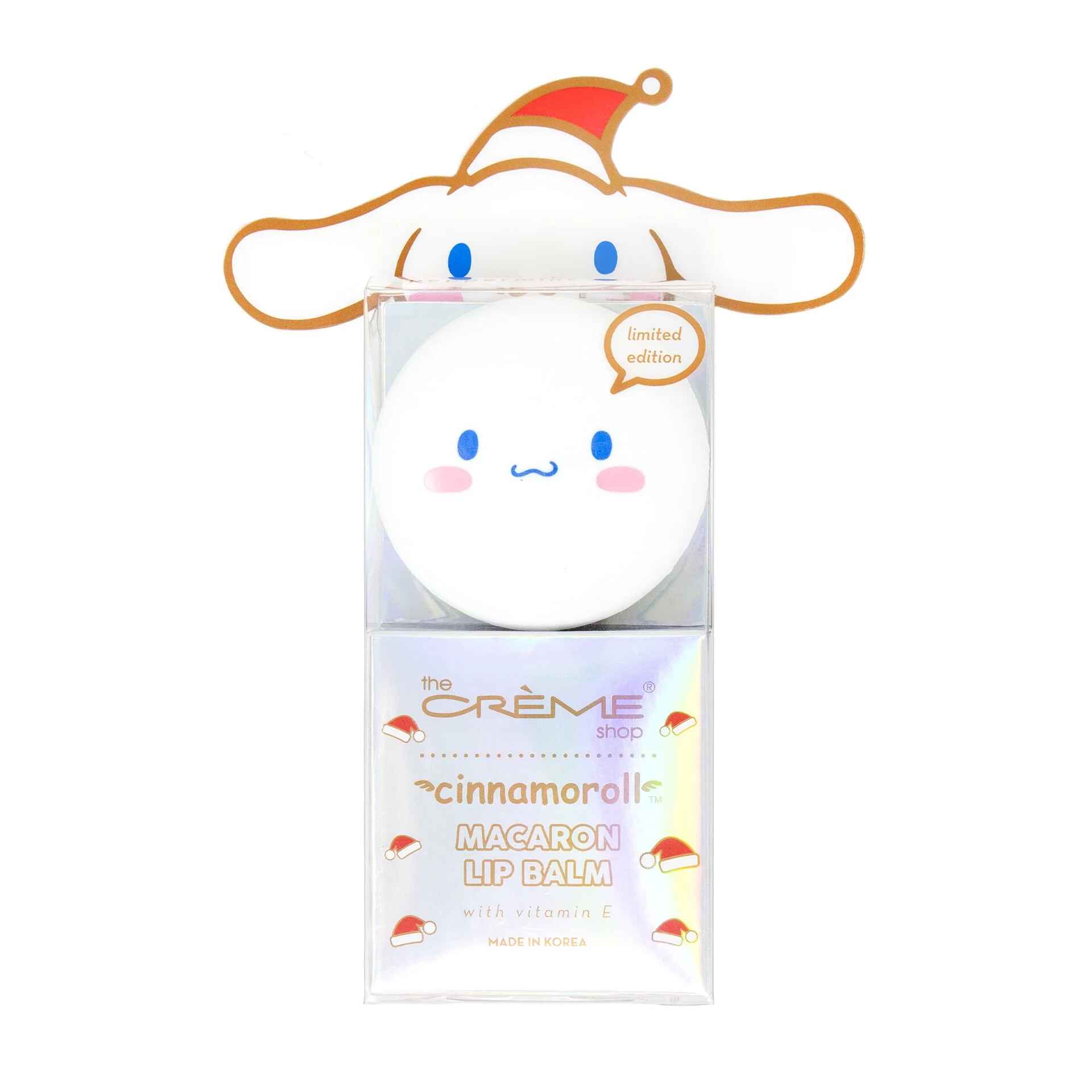 The Creme Shop CINNAMOROLL MACARON LIP BALM PEPPERMINT COCOA.